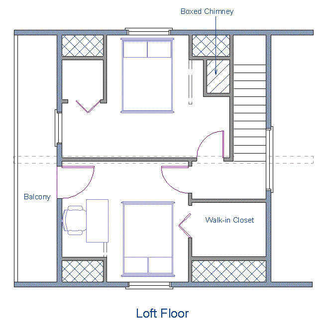 Floor Plan 24x20 Sqft Cottage B