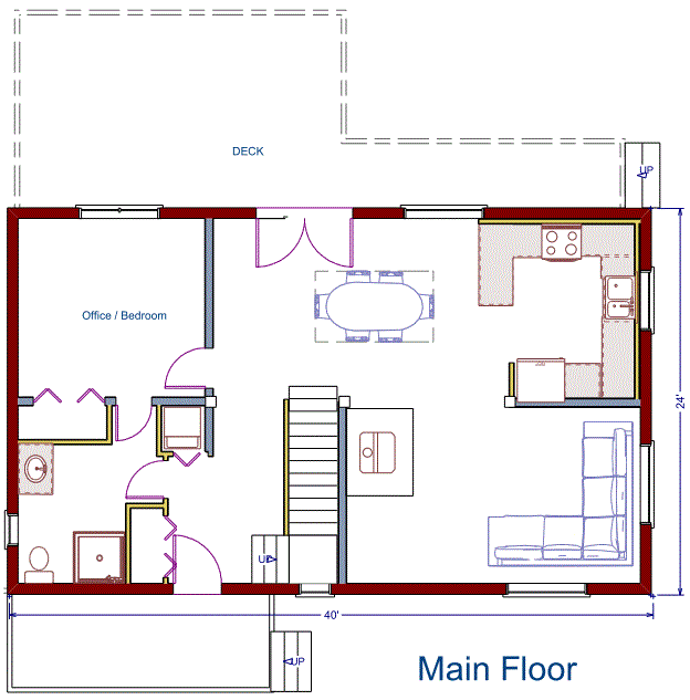 960 sqft The Victorian 